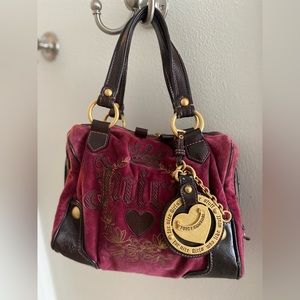 Juicy couture vintage velour bag